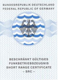 Beschränkt gültiges Funkbetriebszeugnis Short Range Certificate (SRC)